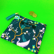 Load image into Gallery viewer, Navy Pandas and Tigers Coin Purse. Navy Coin Purse - Kashzale Cosmetic Bags