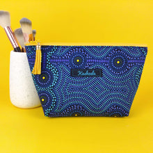 Load image into Gallery viewer, Desert Landscape Medium Cosmetic Bag. Aboriginal Design