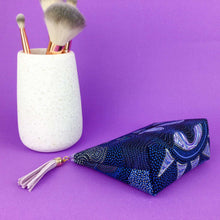 Load image into Gallery viewer, Sunset Night Dreaming Small Makeup Bag. Aboriginal Make Up Bag.