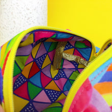 Load image into Gallery viewer, Confetti Medium Box Makeup Bag. By Lordy Dordie Art