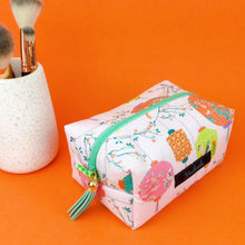 Load image into Gallery viewer, Lanterns Medium Box Makeup Bag. Pale Pink Makeup Bag - Kashzale Cosmetic Bags