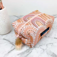 Load image into Gallery viewer, Holly Sanders Sand Hills Medium Box Makeup Bag.