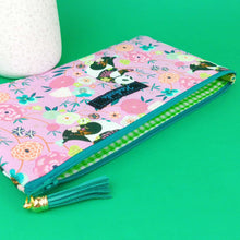 Load image into Gallery viewer, Pink Pandas Zipper Pouch, Travel Pouch. Pink Travel Pouch - Kashzale Cosmetic Bags