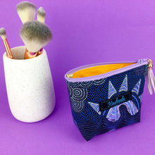 Load image into Gallery viewer, Sunset Night Dreaming Small Makeup Bag. Aboriginal Make Up Bag.