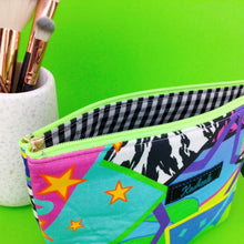 Load image into Gallery viewer, Tropical 80’s Party Medium Cosmetic Bag. - Kashzale Cosmetic Bags