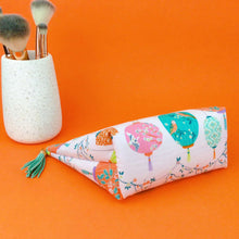 Load image into Gallery viewer, Lanterns Medium Cosmetic Bag. Pale Pink Cosmetic Bags - Kashzale Cosmetic Bags