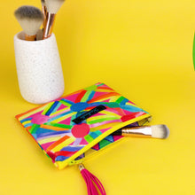 Load image into Gallery viewer, Confetti Small Clutch, Small makeup bag. By  Lordy Dordie Art