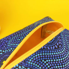 Load image into Gallery viewer, Desert Landscape Medium Box Makeup Bag. Aboriginal Design