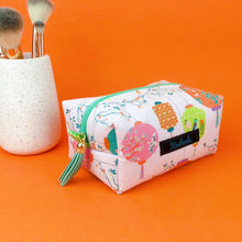 Load image into Gallery viewer, Lanterns Medium Box Makeup Bag. Pale Pink Makeup Bag - Kashzale Cosmetic Bags