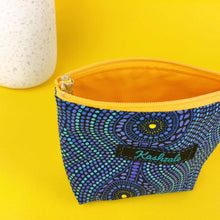 Load image into Gallery viewer, Desert Landscape Small Makeup Bag. Aboriginal Make Up Bag.