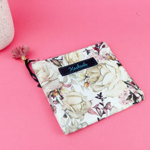 Load image into Gallery viewer, Blush Pink Floral Coin Purse. - Kashzale Cosmetic Bags