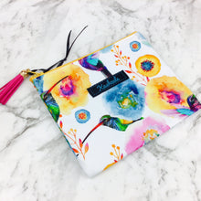 Load image into Gallery viewer, Hummingbird Small Clutch, Small makeup bag. - Kashzale Cosmetic Bags