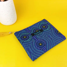 Load image into Gallery viewer, Desert Landscape Small Clutch, Small makeup bag. Aboriginal Design