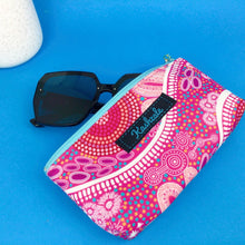 Load image into Gallery viewer, Women's Journey Sunglasses bag, glasses case. By Aboriginal Artist Debbie Scott