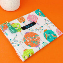 Load image into Gallery viewer, Lanterns Small Clutch, Small makeup bag. PalePink Makeup Bag. - Kashzale Cosmetic Bags