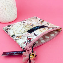 Load image into Gallery viewer, Blush Pink Floral Coin Purse. - Kashzale Cosmetic Bags