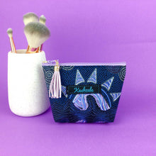 Load image into Gallery viewer, Sunset Night Dreaming Small Makeup Bag. Aboriginal Make Up Bag.