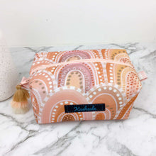 Load image into Gallery viewer, Holly Sanders Sand Hills Medium Box Makeup Bag.