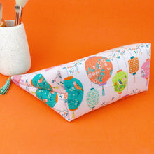Load image into Gallery viewer, Lanterns Large Makeup Bag. Pale Pink Makeup Bag - Kashzale Cosmetic Bags