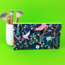Load image into Gallery viewer, Navy Pandas and Tigers Zipper Pouch, Travel Pouch. Navy Travel Pouch - Kashzale Cosmetic Bags