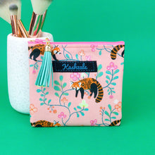 Load image into Gallery viewer, Red Panda Coin Purse. Coral Coin Purse - Kashzale Cosmetic Bags