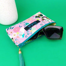 Load image into Gallery viewer, Pink Pandas Sunglasses bag, glasses case. Pink Glasses Case - Kashzale Cosmetic Bags