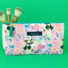 Load image into Gallery viewer, Pink Pandas Zipper Pouch, Travel Pouch. Pink Travel Pouch - Kashzale Cosmetic Bags