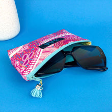 Load image into Gallery viewer, Women's Journey Sunglasses bag, glasses case. By Aboriginal Artist Debbie Scott