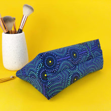 Load image into Gallery viewer, Desert Landscape Medium Makeup Bag. Aboriginal Design