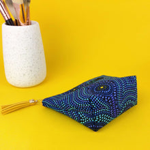 Load image into Gallery viewer, Desert Landscape Small Makeup Bag. Aboriginal Make Up Bag.
