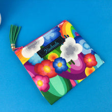 Load image into Gallery viewer, Rainbow Land Coin Purse. Kasey Rainbow Design - Kashzale Cosmetic Bags