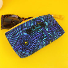 Load image into Gallery viewer, Desert Landscape Sunglasses bag, glasses case. Aboriginal design