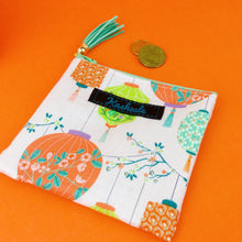 Load image into Gallery viewer, Lanterns Coin Purse. Pale Pink Coin Purse - Kashzale Cosmetic Bags