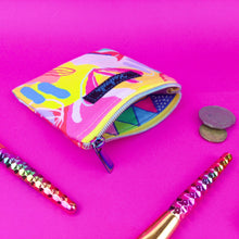 Load image into Gallery viewer, Disco Coin Purse by World of Mik Design. - Kashzale Cosmetic Bags