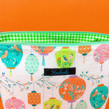 Load image into Gallery viewer, Lanterns Large Makeup Bag. Pale Pink Makeup Bag - Kashzale Cosmetic Bags