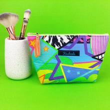 Load image into Gallery viewer, Tropical 80’s Party Medium Cosmetic Bag. - Kashzale Cosmetic Bags