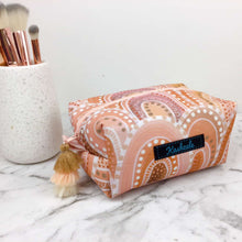 Load image into Gallery viewer, Holly Sanders Sand Hills Medium Box Makeup Bag.