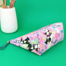 Load image into Gallery viewer, Pink Pandas Medium Cosmetic Bag. Pink Cosmetic Bags - Kashzale Cosmetic Bags