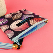 Load image into Gallery viewer, Shell Beach Coin Purse. Design by The Scenic Route. - Kashzale Cosmetic Bags