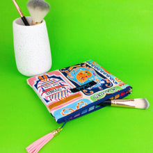 Load image into Gallery viewer, Tarot Time Small Clutch, Small makeup bag.
