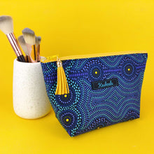 Load image into Gallery viewer, Desert Landscape Medium Cosmetic Bag. Aboriginal Design
