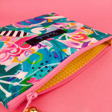 Load image into Gallery viewer, Mighty Jungle Small Clutch, Small makeup bag. Deb McNaughton Design - Kashzale Cosmetic Bags