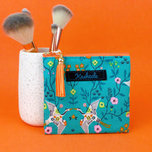 Load image into Gallery viewer, Aqua Cranes Coin Purse. Aqua Coin Purse - Kashzale Cosmetic Bags