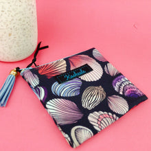 Load image into Gallery viewer, Shell Beach Coin Purse. Design by The Scenic Route. - Kashzale Cosmetic Bags