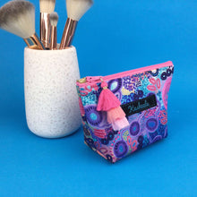 Load image into Gallery viewer, Coral Dreaming Small Makeup Bag by Mahalia Mabo - Kashzale Cosmetic Bags