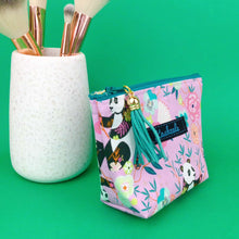 Load image into Gallery viewer, Pink Panda Small Makeup Bag.  Pink Small Makeup Bag - Kashzale Cosmetic Bags