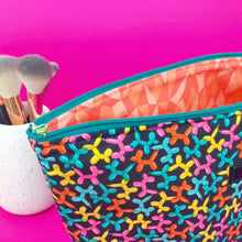 Load image into Gallery viewer, Balloon Animals Large Makeup Bag.
