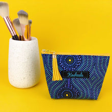 Load image into Gallery viewer, Desert Landscape Small Makeup Bag. Aboriginal Make Up Bag.