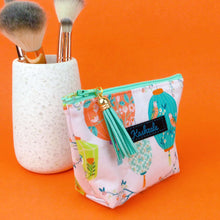 Load image into Gallery viewer, Lanterns Small Makeup Bag.  Pale Pink Small Makeup Bag - Kashzale Cosmetic Bags