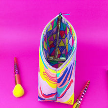 Load image into Gallery viewer, Disco Medium Cosmetic Bag. World of Mik Design. - Kashzale Cosmetic Bags